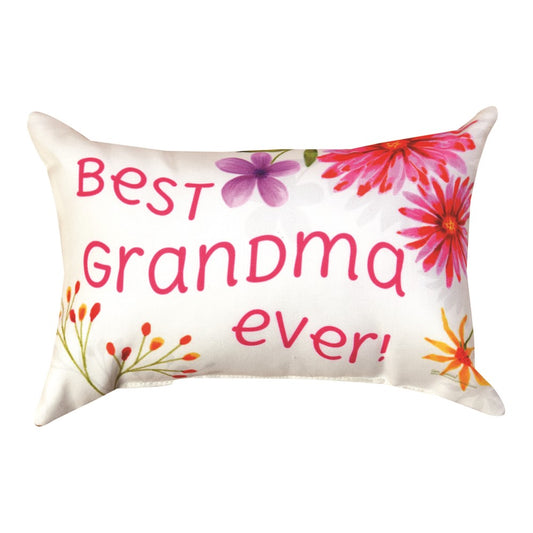 Best Grandma Ever Word Pillow 12.5"x8.5" Throw Pillow