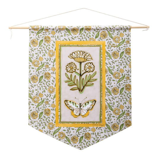 Block Print Pennant 18"x21"