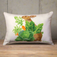 Bunny Trail Pillow - 12.5x8.5 Throw Pillow