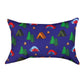 I Sleep Around Word Pillow 12.5"x8.5" Throw Pillow