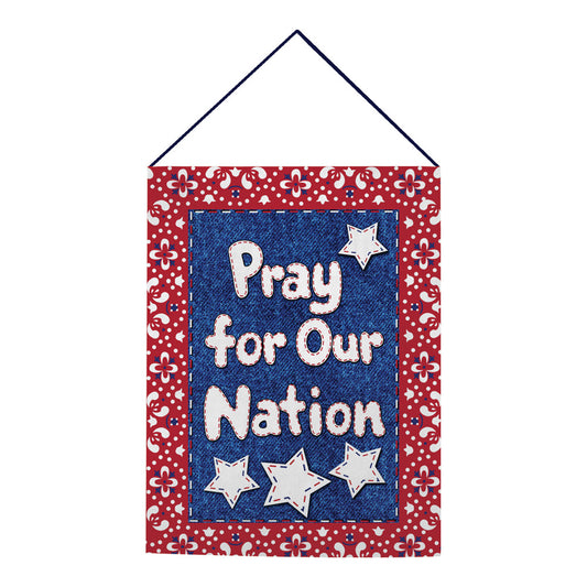 Pray For Our Nation Tapestry Bannerette 13x18