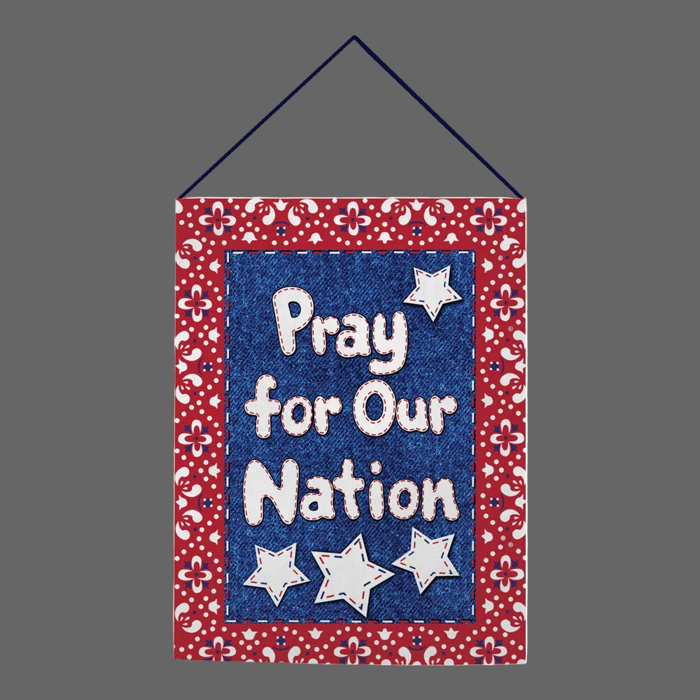 Pray For Our Nation Tapestry Bannerette 13x18