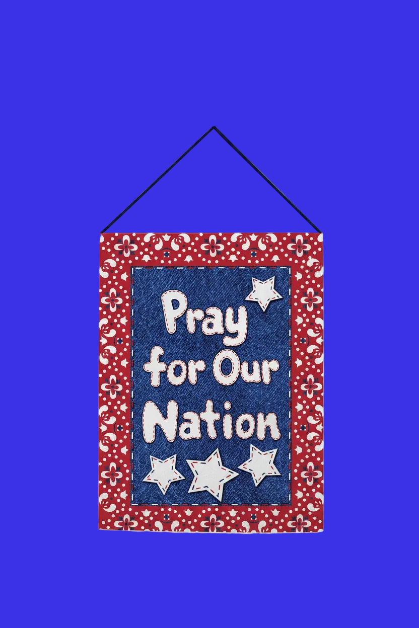 Pray For Our Nation Tapestry Bannerette 13x18