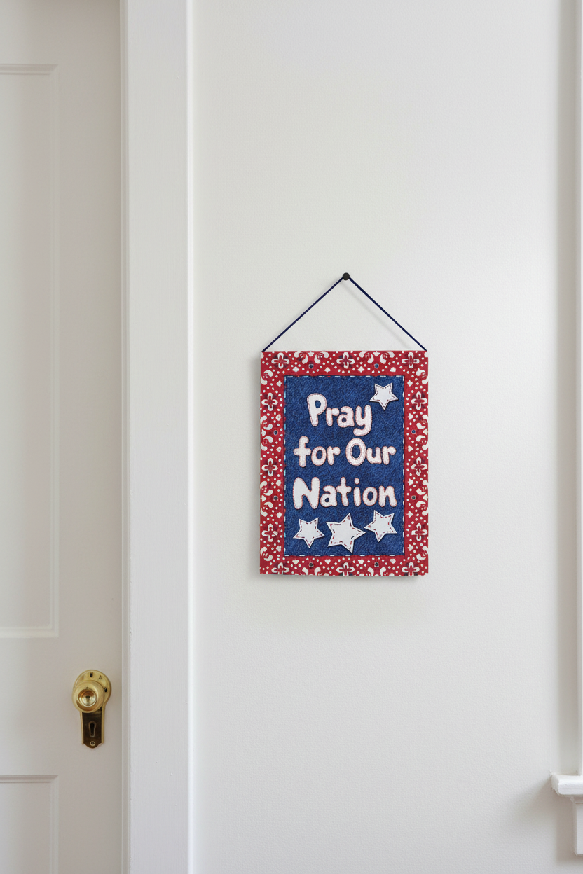 Pray For Our Nation Tapestry Bannerette 13x18