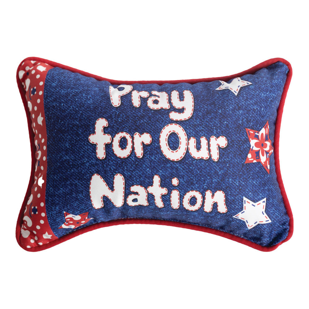 Pray For Our Nation Word Pillow 12.5x8.5