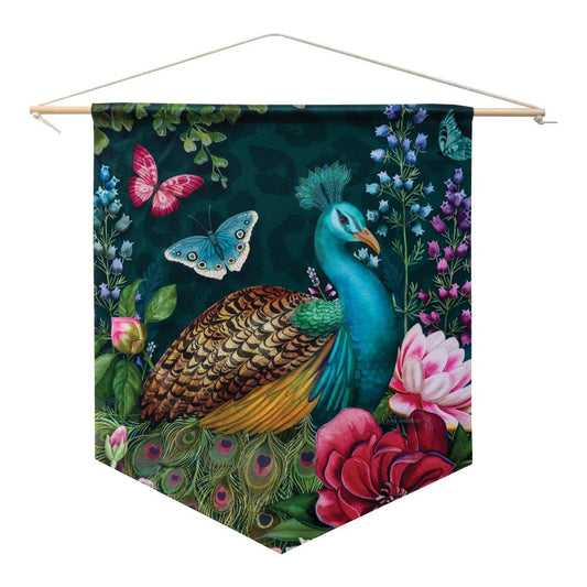 Wild Garden Pennant 18"x21"