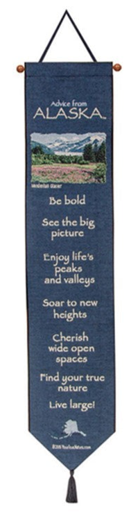 Advice From Alaska-9X41 Woven Tapestry Bell Pull