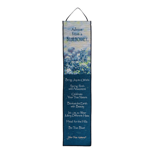 Advice From A Bluebonnet Bellpull 9"x41"