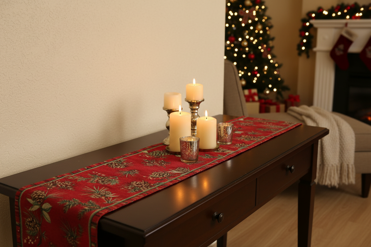 Evergreen Pine Woven Runner 72 Inch