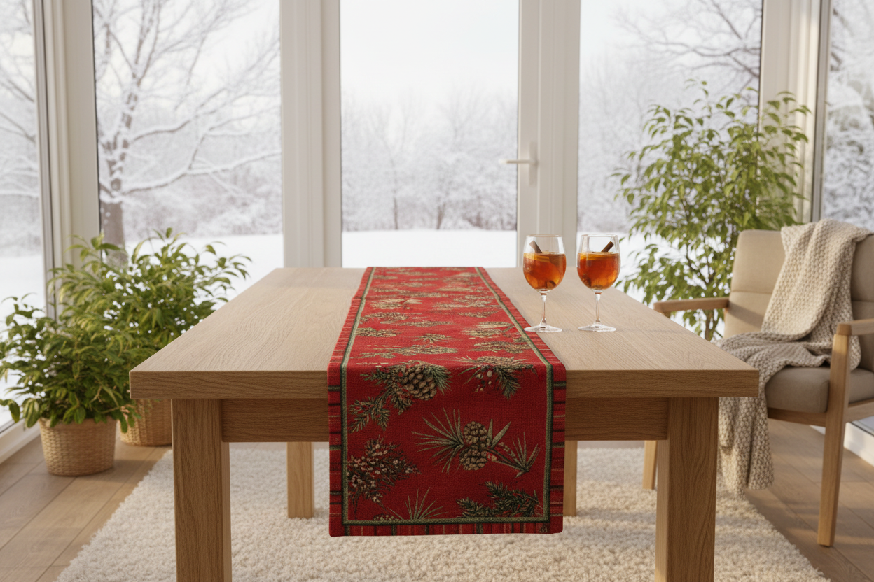 Evergreen Pine Woven Runner 72 Inch