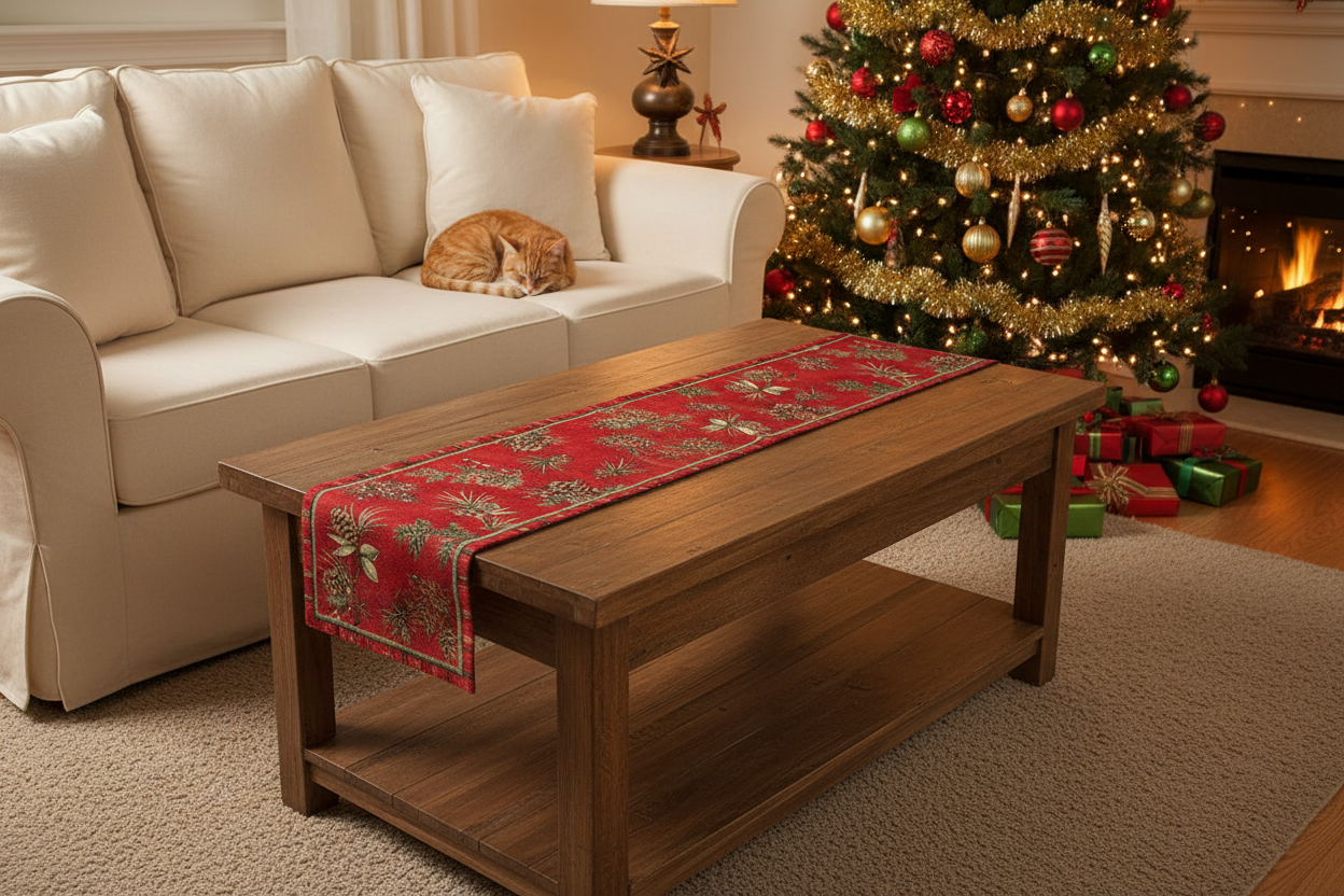 Evergreen Pine Woven Runner 72 Inch