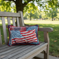 Home of the Brave Woven Tapestry Pillow 18x13
