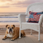 Home of the Brave Woven Tapestry Pillow 18x13