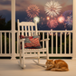 Home of the Brave Woven Tapestry Pillow 18x13