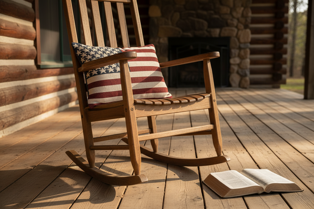 USA Woven Tapestry Pillow 18x13