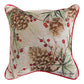 Berries And Pine Woven Tapestry Pillow 17x17