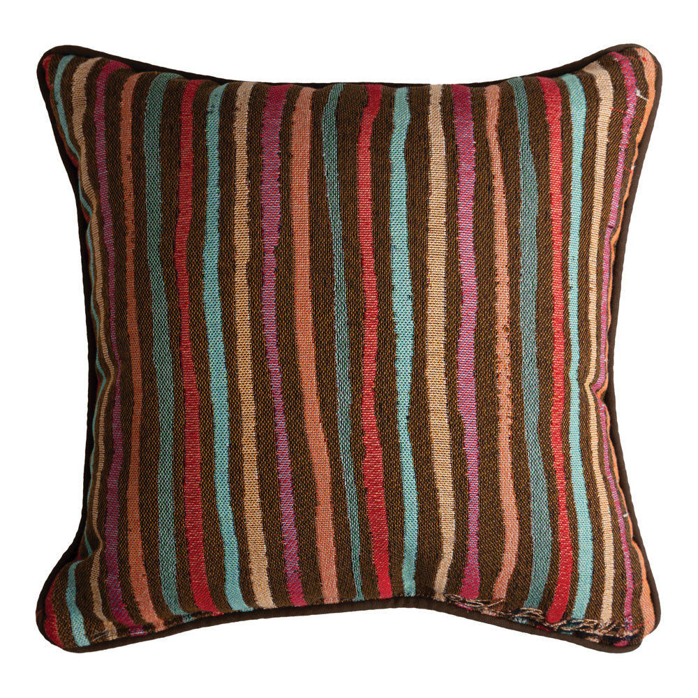 Autumn Colors Woven Tapestry Pillow 17x17