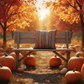 Autumn Colors Woven Tapestry Pillow 17x17