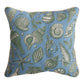 Coastal Toile Woven Tapestry Pillow 17x17