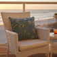 Coastal Toile Woven Tapestry Pillow 17x17