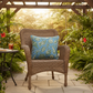 Coastal Toile Woven Tapestry Pillow 17x17