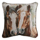 Caballo Magnific White Nose Woven Tapestry Pillow 17x17