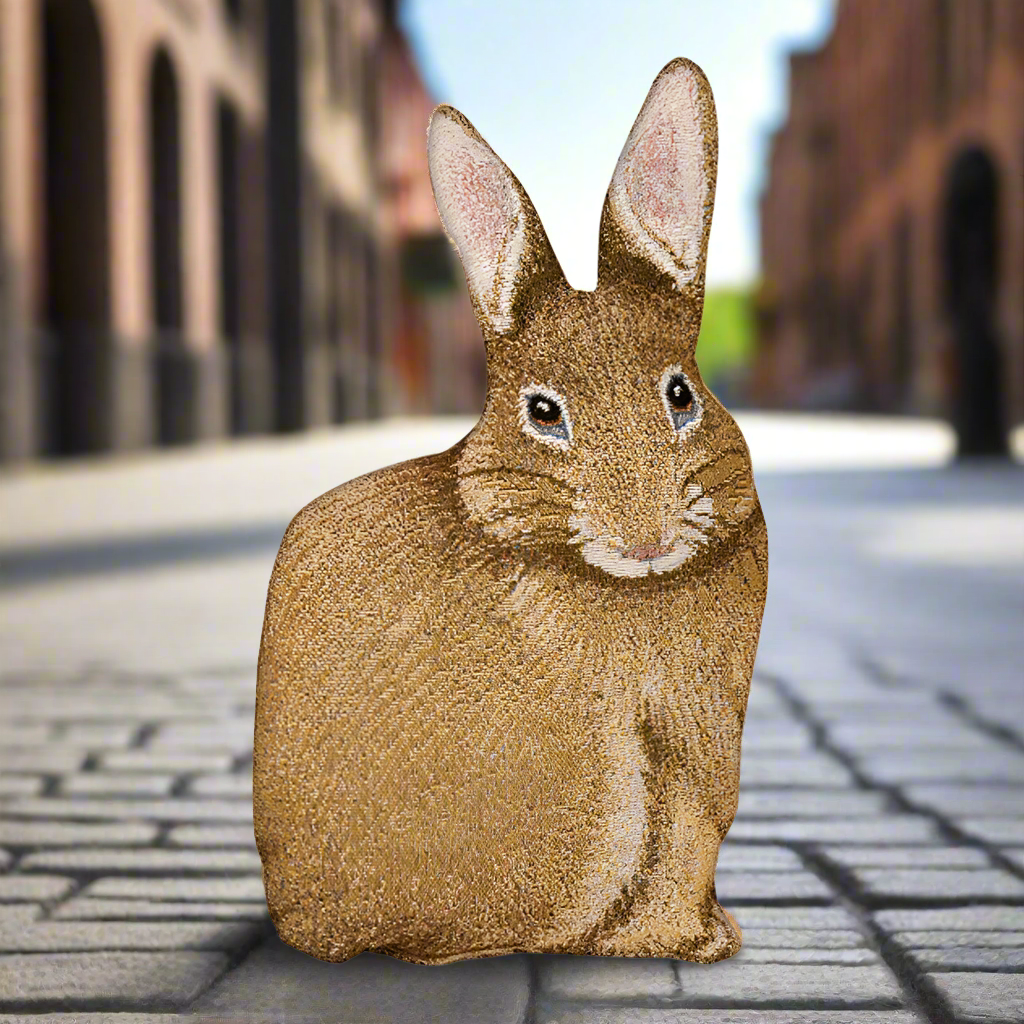 Hare Raising Shaped Pillow