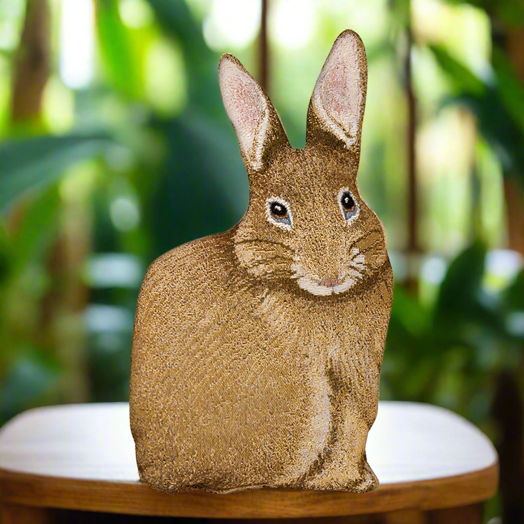 Hare Raising Shaped Pillow