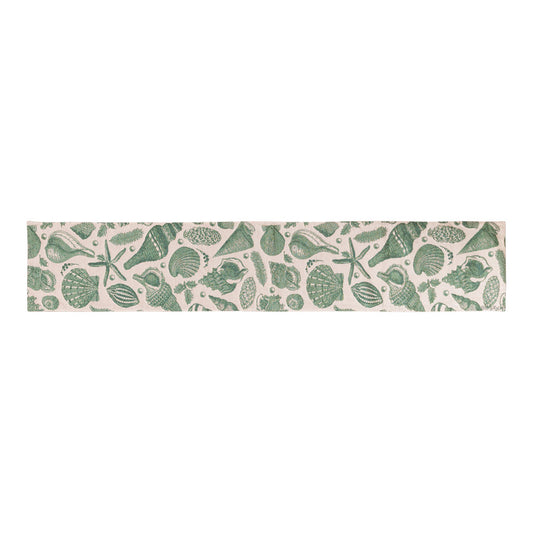 Coastal Toile Woven Tapestry Runner 72 Inch