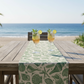 Coastal Toile Woven Tapestry Runner 72 Inch