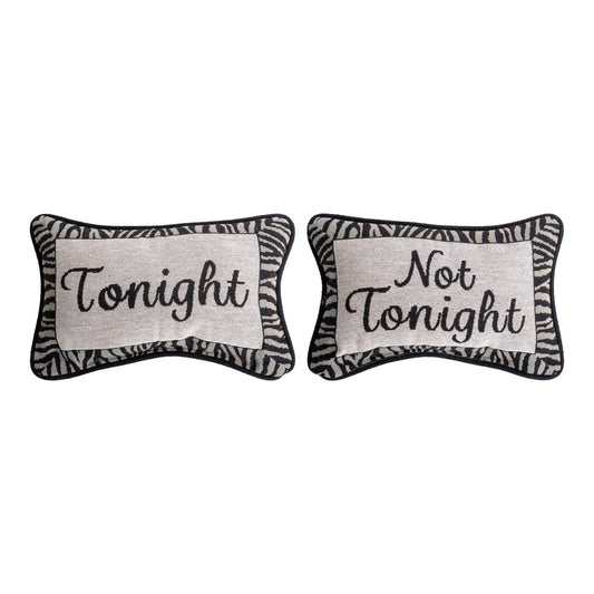Tonight Not Tonight Word Pillow 12.5"x8.5