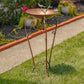 Kateryna Set of 3 Antique Copper Birdbaths with Ornate Stands
