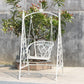 Iron Swing Chair "Bordeaux" in Antique White