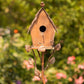 Country Style Iron Birdhouse Stake Cottage House
