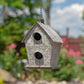 Set of 6 Assorted Style Hanging Galvanized Birdhouses