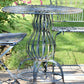 Three Piece Metal Bistro Set with Two Folding Chairs & One Round Table in Cobalt Blue