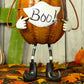 Top Hat Jack-O-Lantern with Face Mask 27.5" Tall