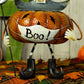 Tall Witch Hat Jack-O-Lantern with Face Mask 20.5"