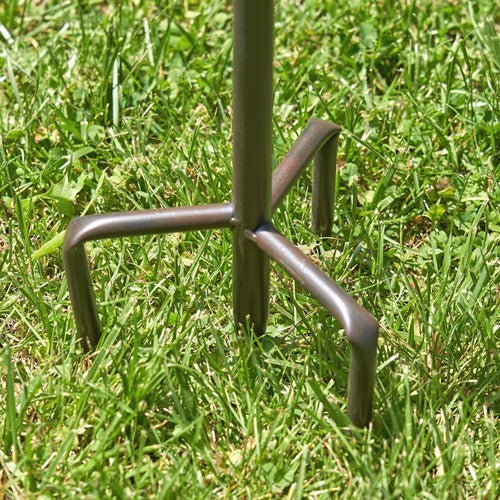 76.75 inch Tall Classic Style Galvanized Birdhouse Stake with Short Chimney Newtown
