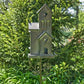 75.75 inch Tall Galvanized Condo Birdhouse Stake Lambertville