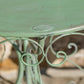 Le Chardenoux 1908 Three Piece Metal Bistro Set in Antique Green