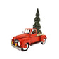 12" Red Metal Truck Decoration
