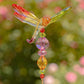 22" Tall Five Tone Acrylic Dragonfly Pot Stakes in 6 Assorted Colors