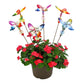 22" Tall Five Tone Acrylic Butterfly Pot Stakes in 6 Assorted Colors