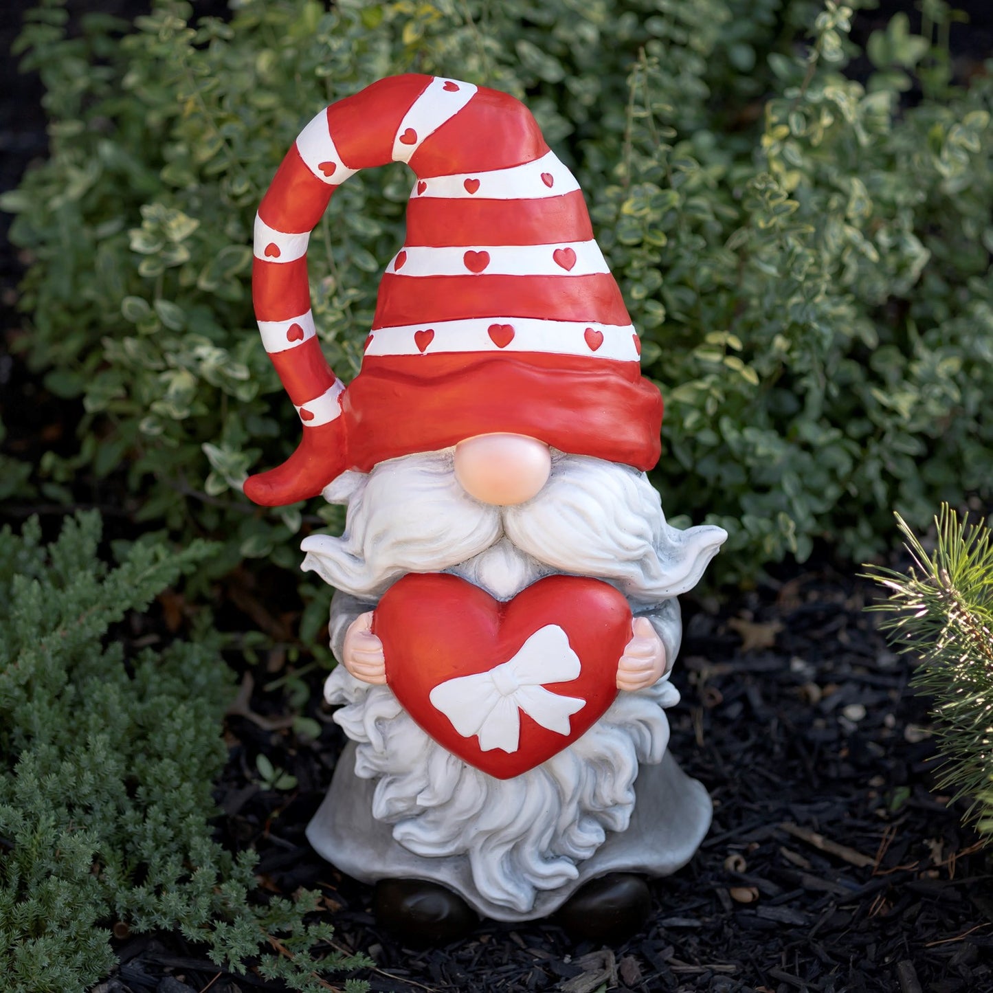 The Valentinos Set of 6 Assorted Valentine's Day Garden Gnomes