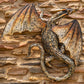 29.25" Tall Metal Serpentine Dragon Wall Decoration Chumana