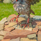 19" Tall Soaring Metal Great Horned Owl Accent Ash