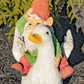 23" Tall Spring Gnome Garden Statue Riding a Duck