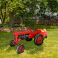 12.5 Ft. Long Large Red Metal Tractor with Cart The Chesney
