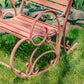 Monte Carlo 1968 Iron Rocking Arm Chair in Flamingo Pink